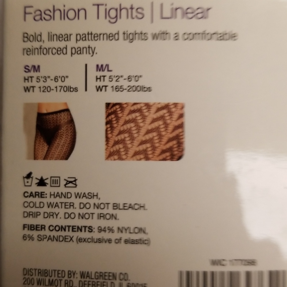 Westloop Linear Pattern Tights size small - Picture 3 of 5